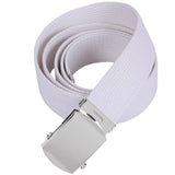 Belt- 54" Fully Adjustable Web  w/Chrome Buckle & Tip