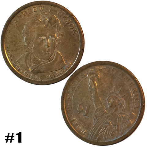 2008-D & P President 1829-1837 Andrew Jackson $1 Coin (7890)