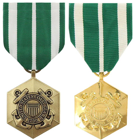 Full Size Medal - Coast Guard Commendation Anodized & Non-Anodized