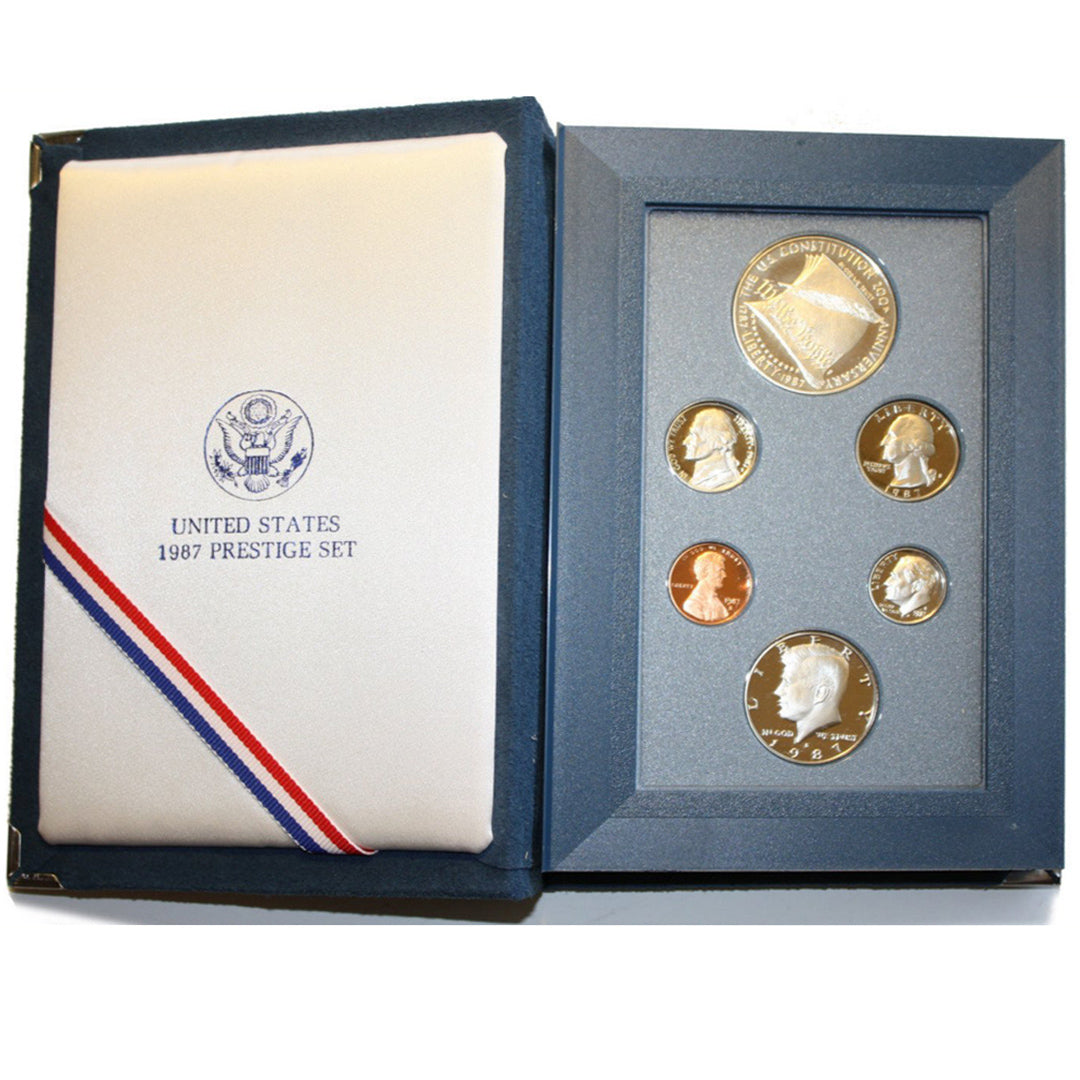 1986 and 1987 Prestige coin sets hot