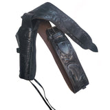 Holster - Vintage Floral Pattern Leather & Leather Belt