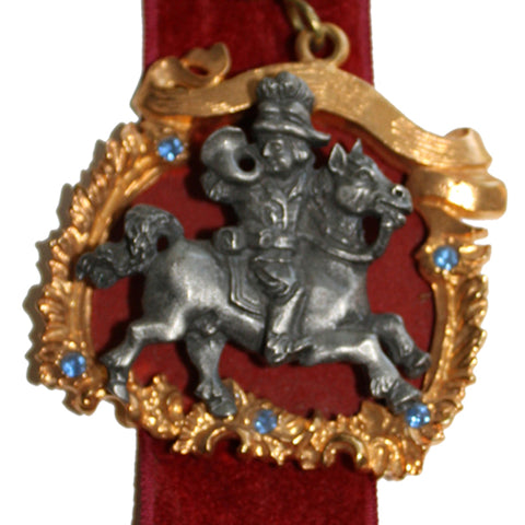 SALE Vintage 1977 German SV Bergtheim Hiking Medal Pin