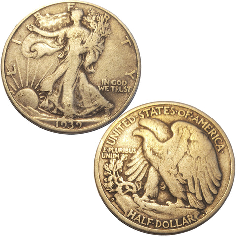 1939-D Walking Liberty Half Dollar (7838)