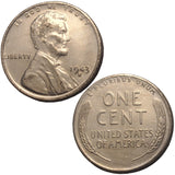 1943-S Steel War Wheat Penny w/Errors (170LOR)
