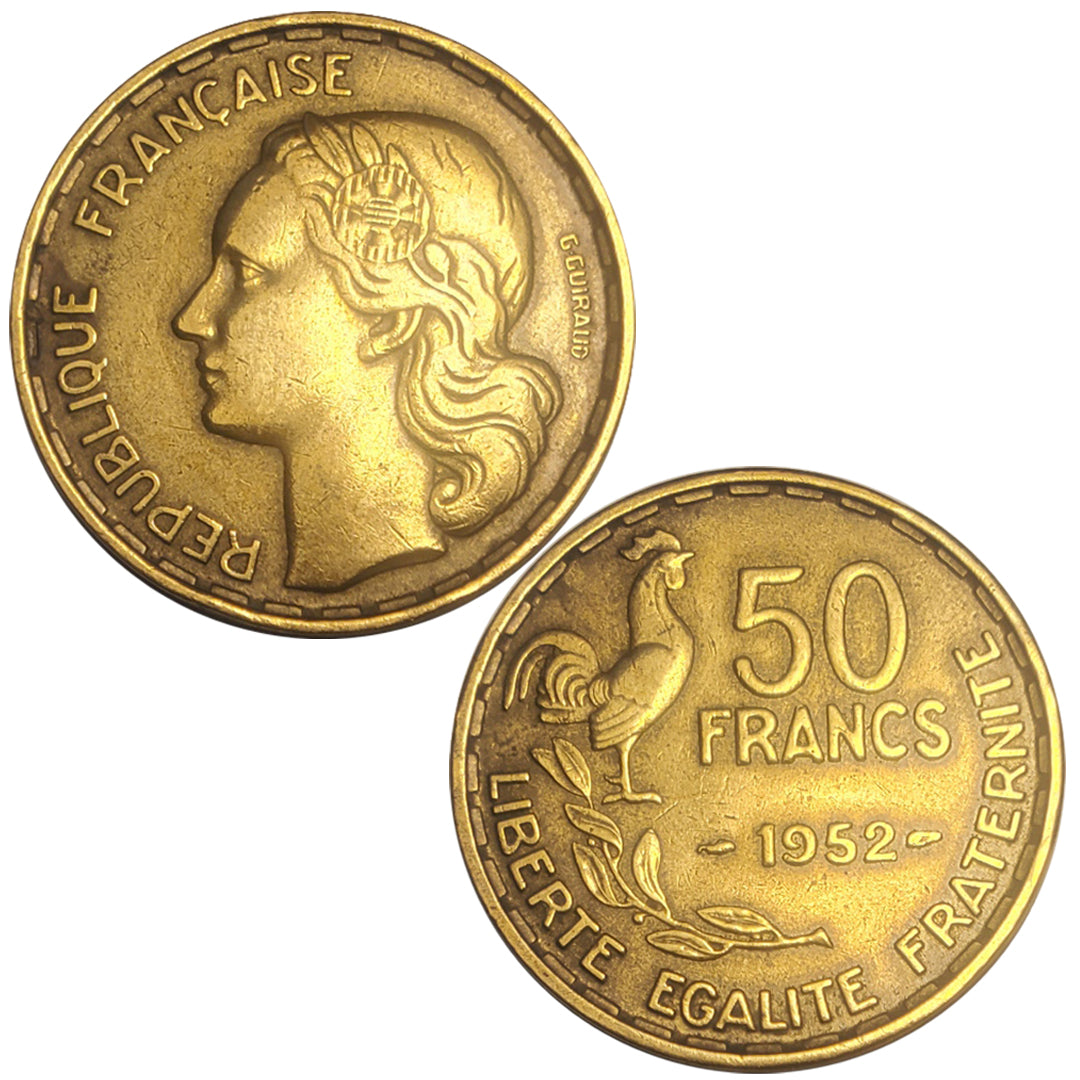 Pièce France 50 Francs Guiraud - 1953 B Pièce France 50 Francs Guiraud - 1953 B