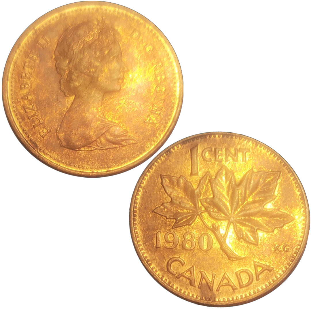 1980 One Cent Canada - Queen Elizabeth II Coin (7827) – Hahn's