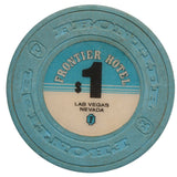 SALE Vintage $1 Frontier Hotel Casino Chip- Blue
