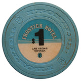 SALE Vintage $1 Frontier Hotel Casino Chip- Blue