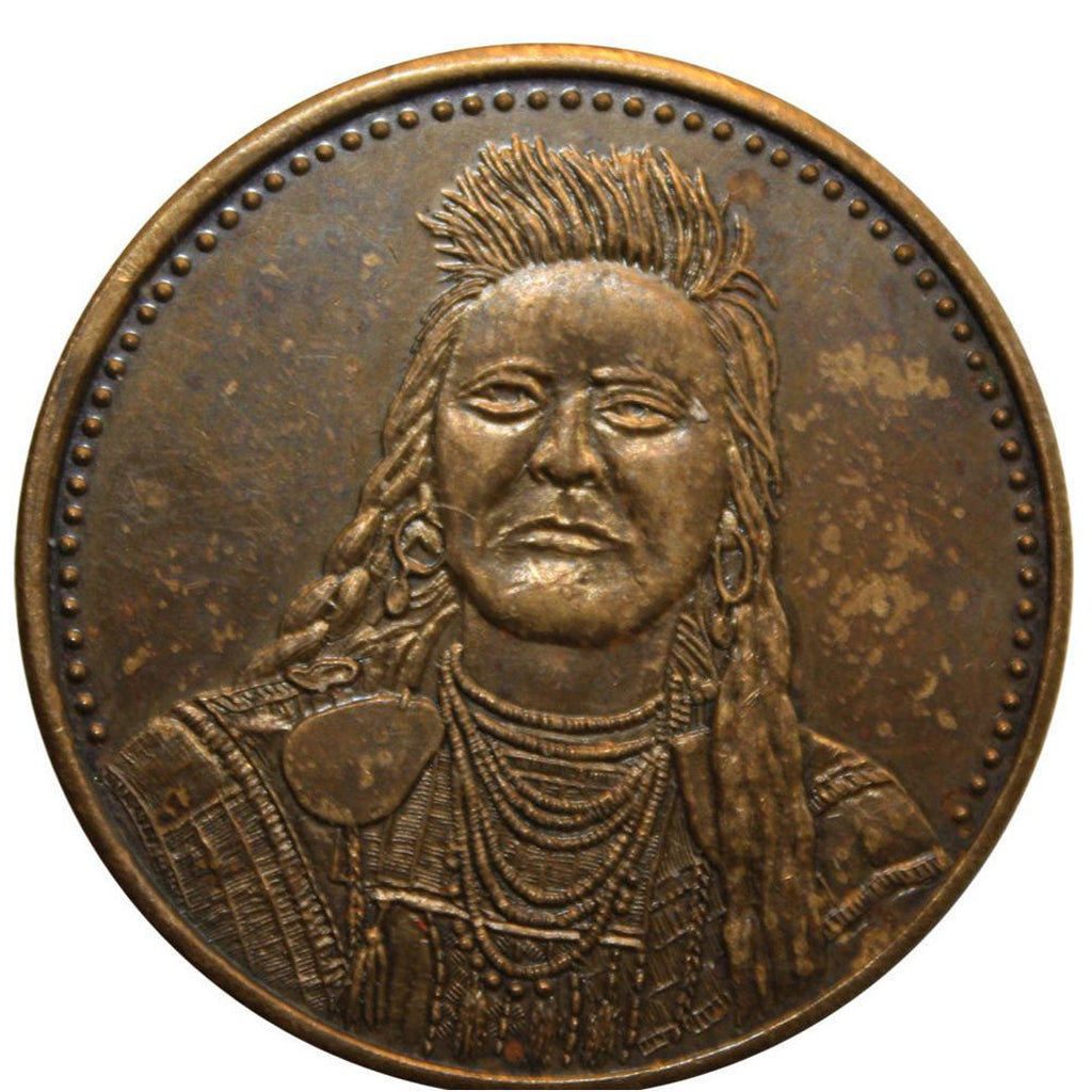 NATIVE AMERICAN INDIAN Chiefs Sequoyah Cherokee Tribe Coin Medal $14.70 -  PicClick AU
