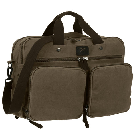 Olive Drab travel bag with shoulder strap on a white background