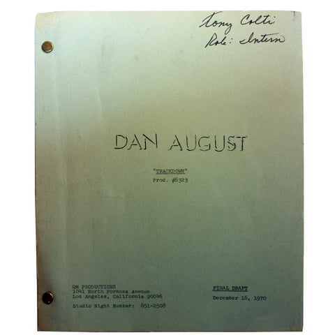 SALE 1970 Original Script #6323 Dan August "Trackdown"