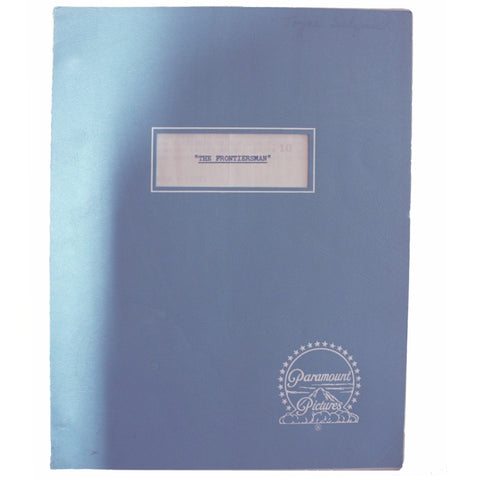 SALE 1967 Original Script "The Frontiersman"