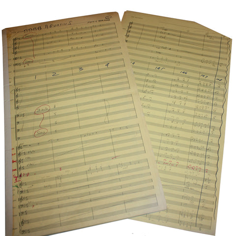 SALE Original Handwritten Music Score (Performing Notes)- Aquarius (350)