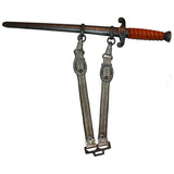 SALE Rare WW2 Alcoso German Army Officer Dagger - Scabbard & Hanger