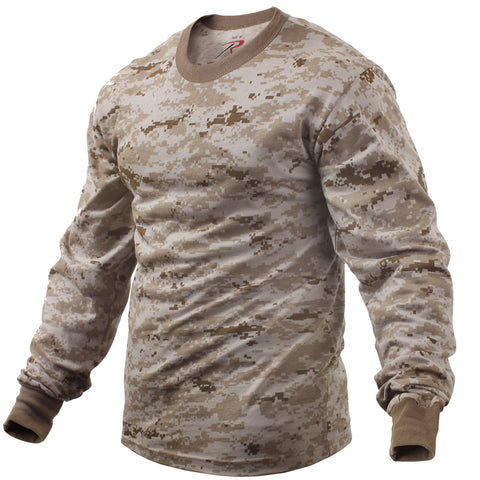 T-Shirt - Long Sleeve Digital Desert Camo