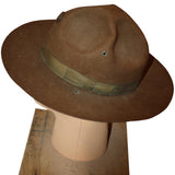 SALE Vintage US Army Campaign Hat - Private 1st Class Medical