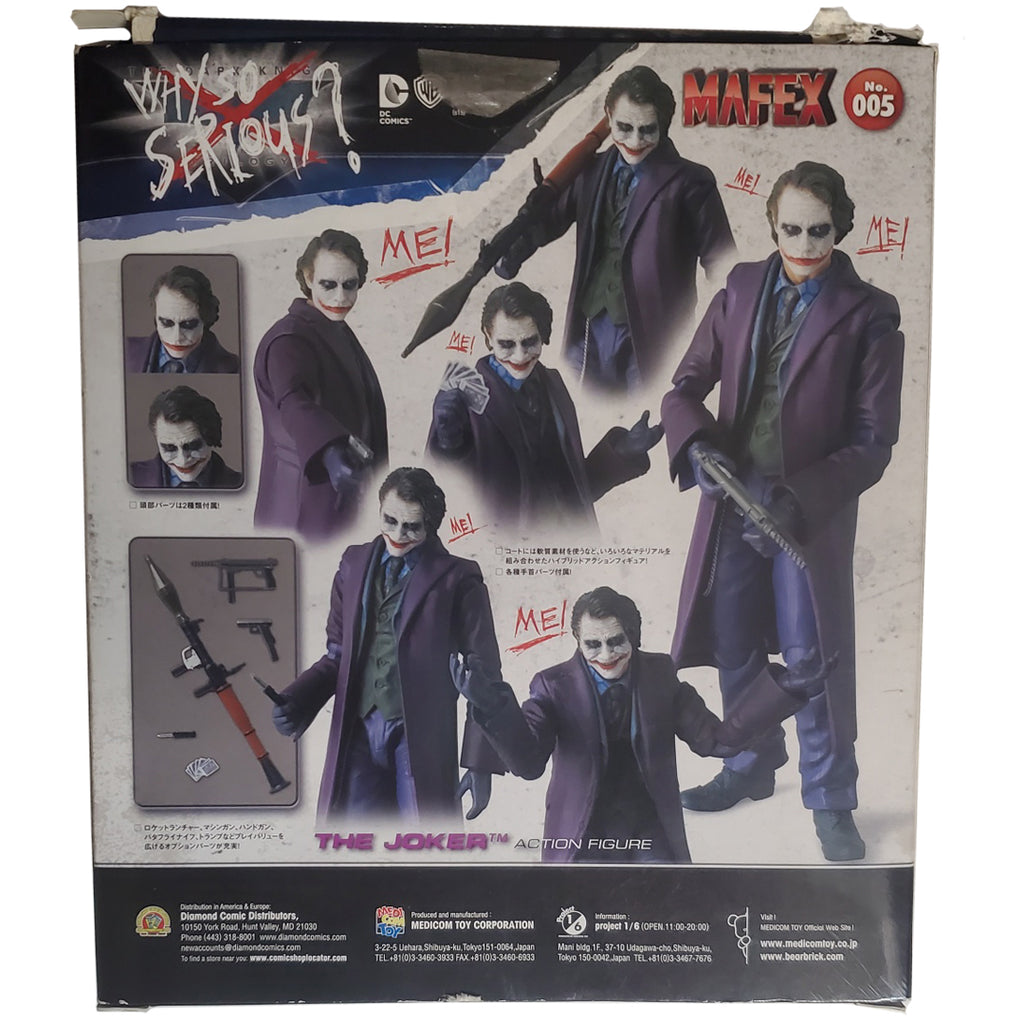 MAFEX No. 005 The Joker Action Figure from The Dark Knight Movie – Hahn's  World of Surplus & Survival