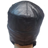 Soviet Black Ushanka Cap - Leather