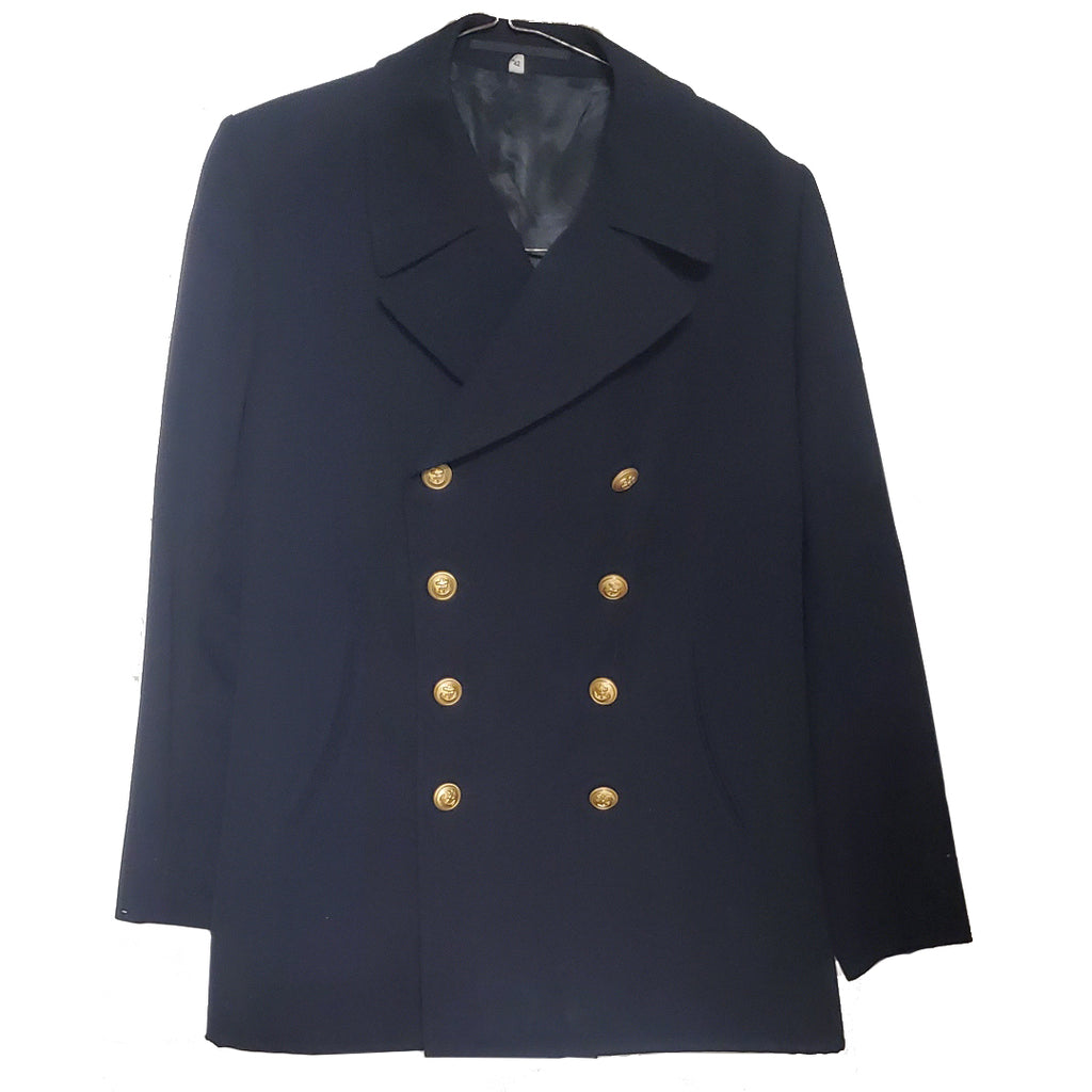 Vintage Navy Man's Wool Dress Coat 1987 - Gold Navy Buttons Hahn's World of Surplus & Survival Vintage Navy Man's Wool Dress Coat 1987 - Gold Navy Buttons Hahn's World of Surplus & Survival