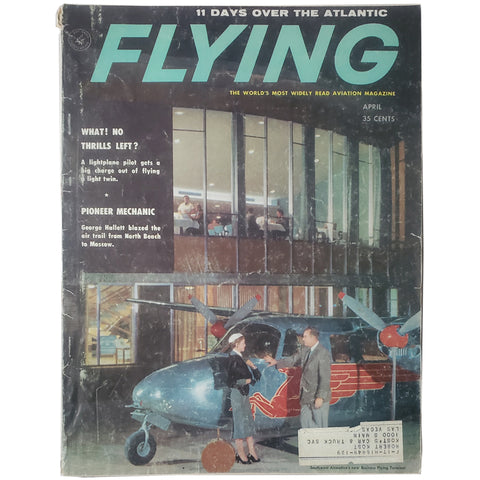 Vintage Flying Mag APRIL-1958- What No Thrills Left?& Pioneer Mechanic