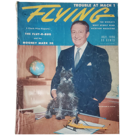 Vintage Flying Mag JULY-1956- The Flut-R-Bug & Mooney Mark 20