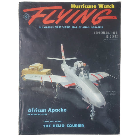 Vintage Flying Mag SEPT-1955- African Apache & The Helio Courier