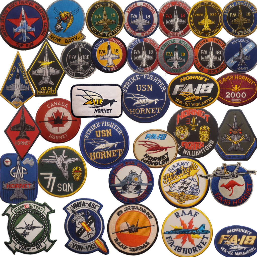 Patch - F/A-18 Hornet Fighter - Sew On (7969)