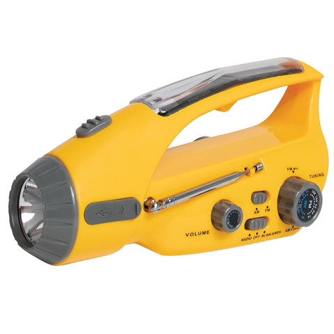 Rothco Solar/Wind Up Flashlight with Radio
