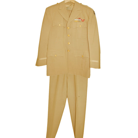 SALE Vintage WWII US Army Jacket and Pants - Tan