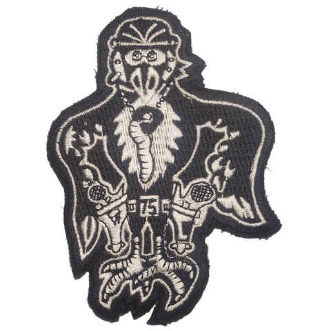 Patch - Bird with "75" on Belt Buckle - Sew On (7802)