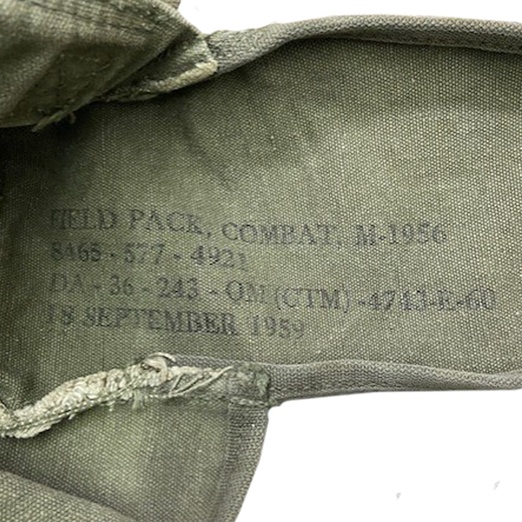 US Army Field Pack Combat Butt Pack M-1956 Vietnam War Era
