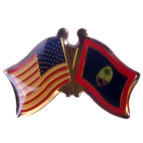 USA Guam Flag Lapel Pin