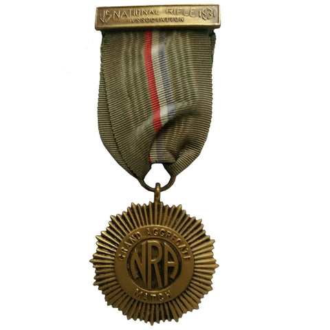 SALE Vintage N.R.A. Grand Aggregate Match 1931 Medal