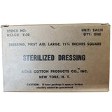 Acme Cotton Sterilized Dressing, First Aid - Large