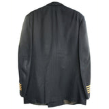 SALE Vintage USN Captain Dress Blues Double Breasted Wool Coat - Blue (912HWS-USNJ)