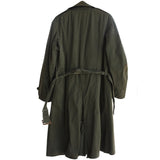 SALE Vintage WWII US Navy Lined Trench Coat & Hat - OD
