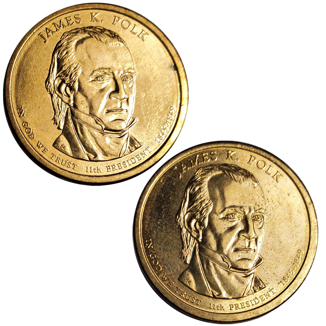 返金 2009-P & D President 1845-1849 James K. Polk $1 Coin (7915