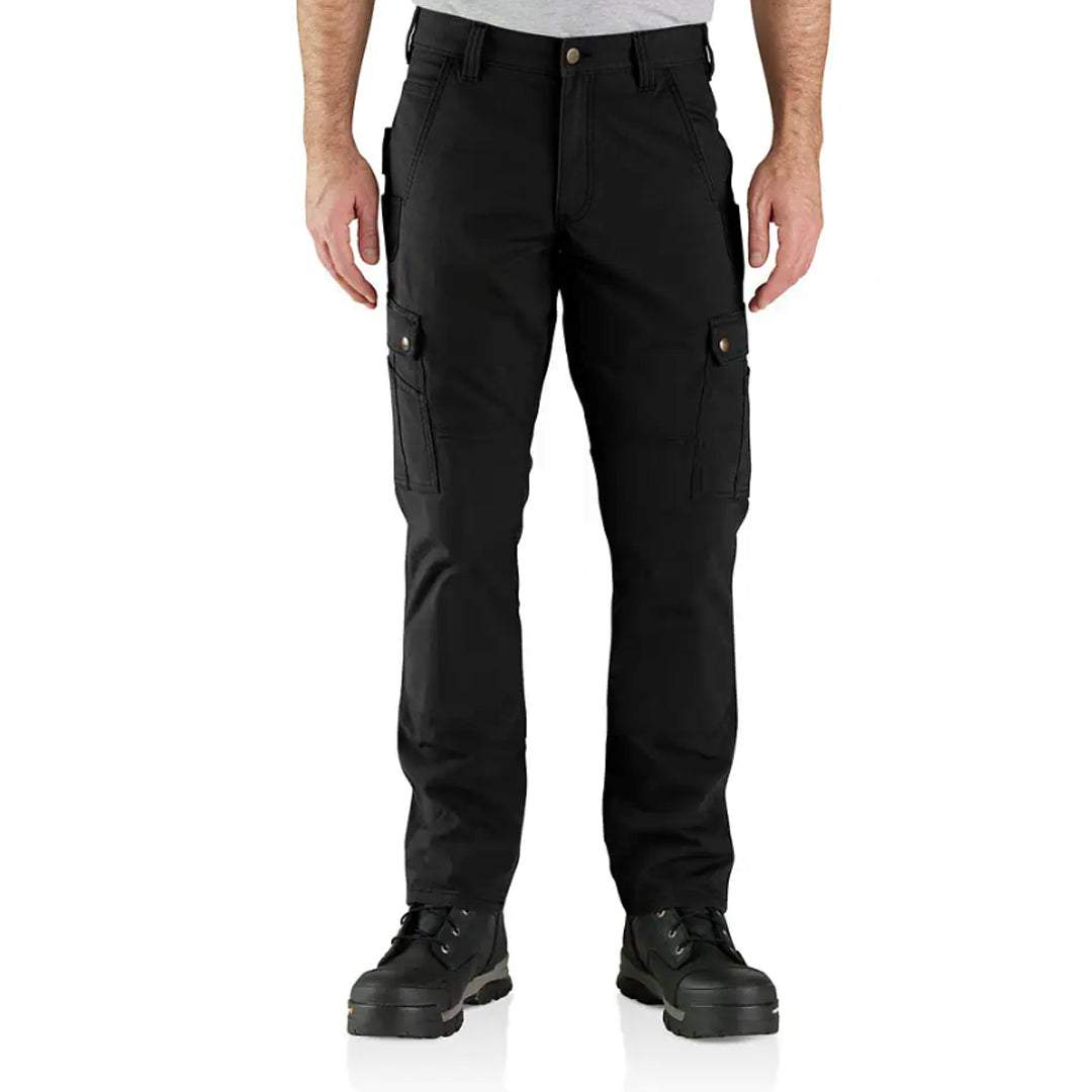 Carhartt Ripstop Surub Cargo Pants ブラック Carhartt Pants - Men's Cargo Work Relaxed Fit Rugged Flex