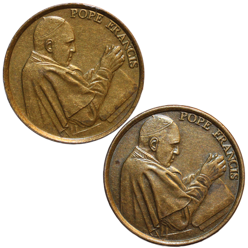 Pope Francis at Prayer Token 7793 Hahn s World of Surplus