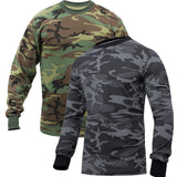 T-Shirt - Long Sleeve Camo - Woodland Camo