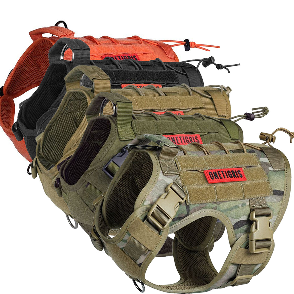 OneTigris Hondentuigje FIRE Watcher Tactisch hondenvest, Molle OneTigris Hondentuigje FIRE Watcher Tactisch hondenvest, Molle
