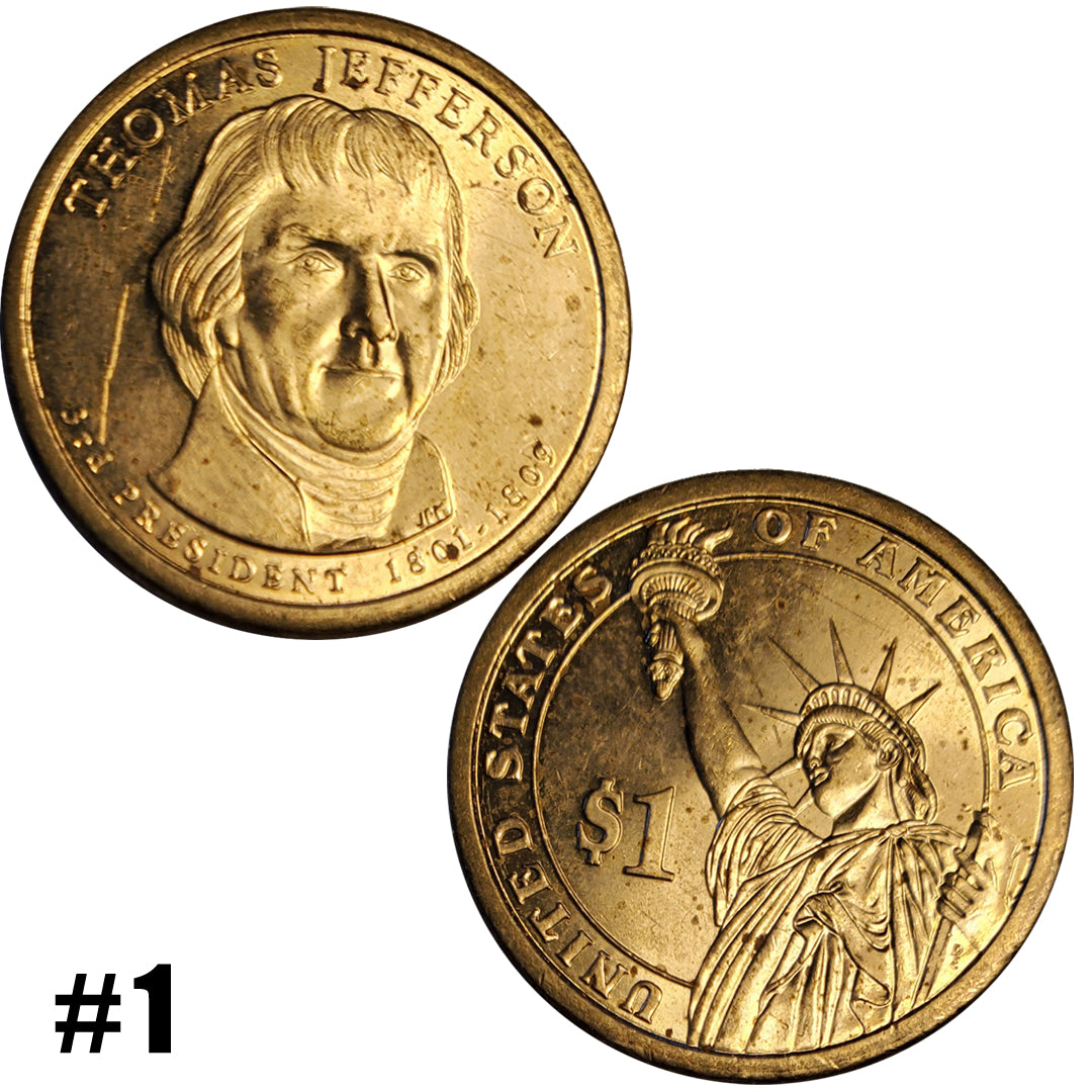 2007-D & P President 1801-1809 Thomas Jefferson $1 Coin (7908