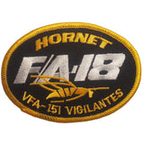 Patch - F/A-18 Hornet Fighter - Sew On (7969)