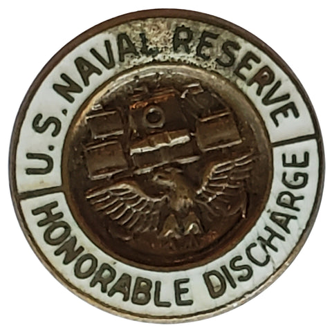 United States Naval Reserve Honorable Discharge Button (8086)