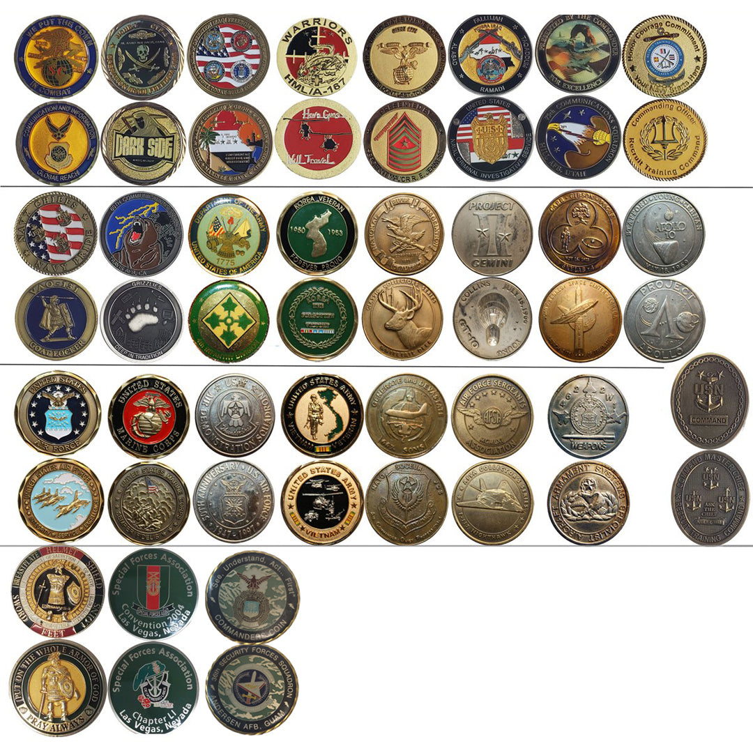 Various Collectable Military Challenge Coins – Hahn's World
