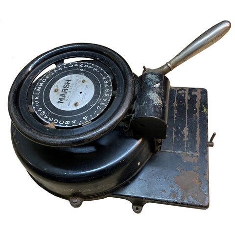 Original Marsh Co. U.S. Graphotype Model A958 Dog Tag Machine
