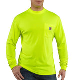T-Shirt - Carhartt Force Color Enhanced Long or Short-Sleeve - Lime
