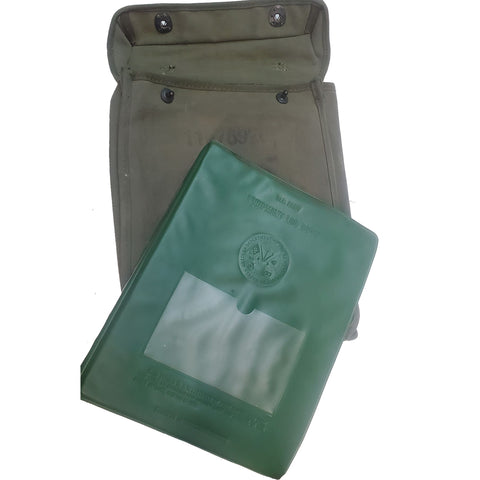Original U.S. Army 1996 Equipment Log Book in Original Canvas Case