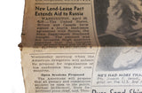 Rare Los Angeles Times Newspaper 4/21/1945 "Berliners Riot As Russ At Gates"