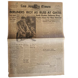 Rare Los Angeles Times Newspaper 4/21/1945 "Berliners Riot As Russ At Gates"